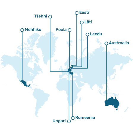Maailmakaart IPFD riikidega